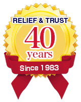 relief & trust 34years since 1983